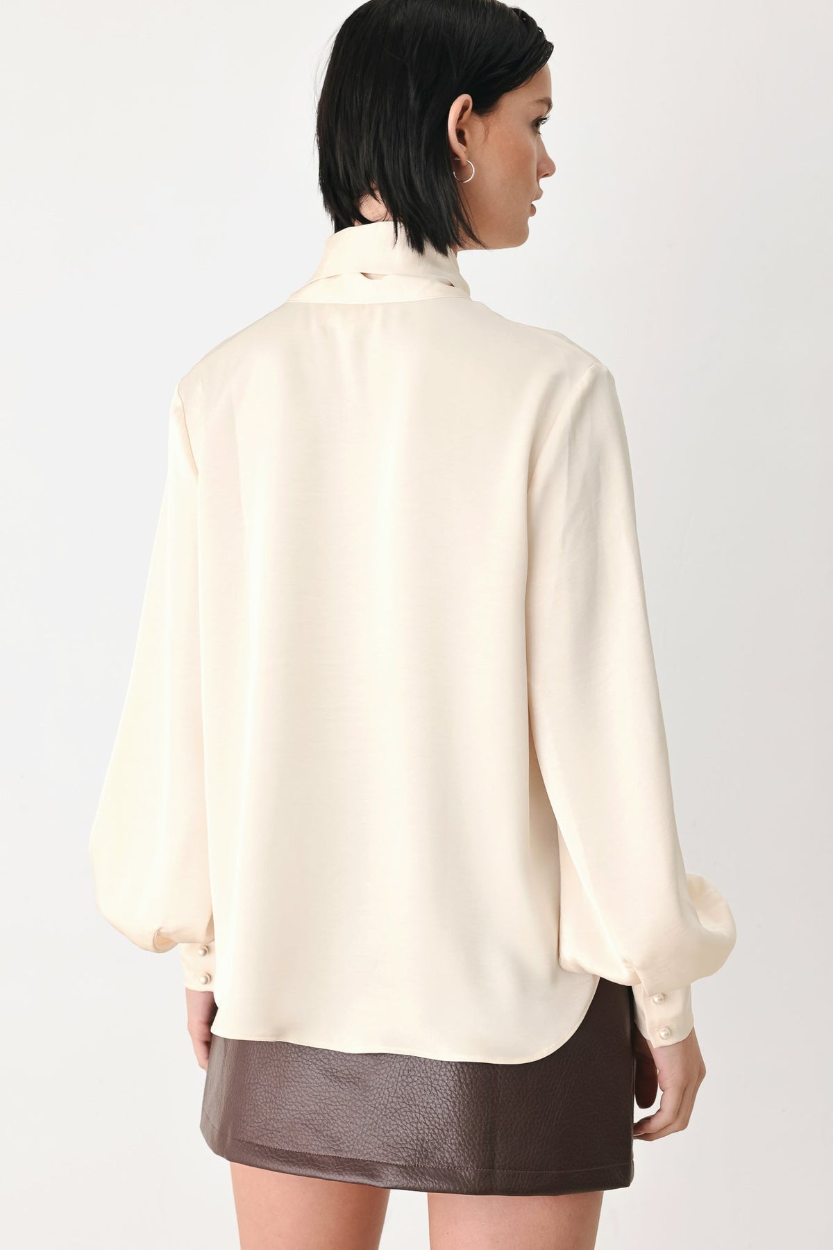 Flying Tomato Champagne Wishes Tie Front Blouse view 9 - Wishes Blouse (top)