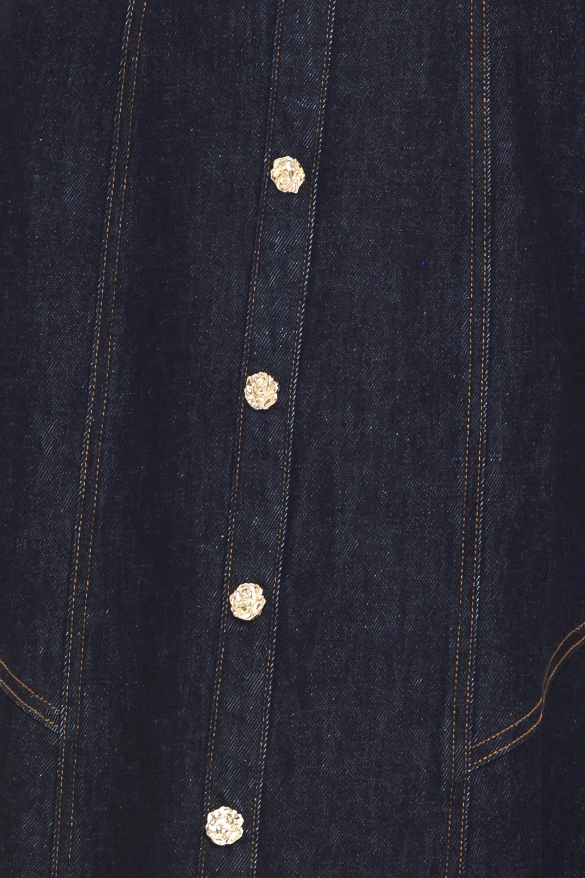 Flying Tomato Chelsea Denim Midi Dress - MeeeShop Women's Fashion