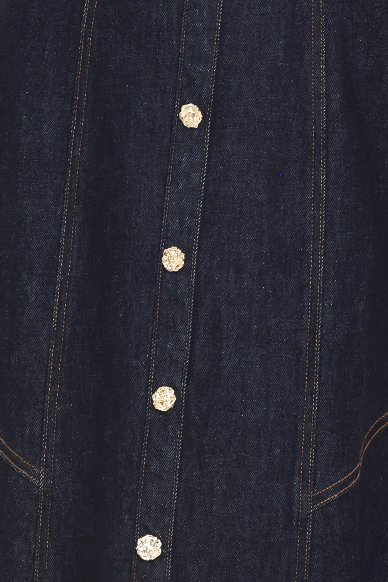 Flying Tomato Chelsea Denim Midi Dress view 7 - Chelsea Studio Denim Dress