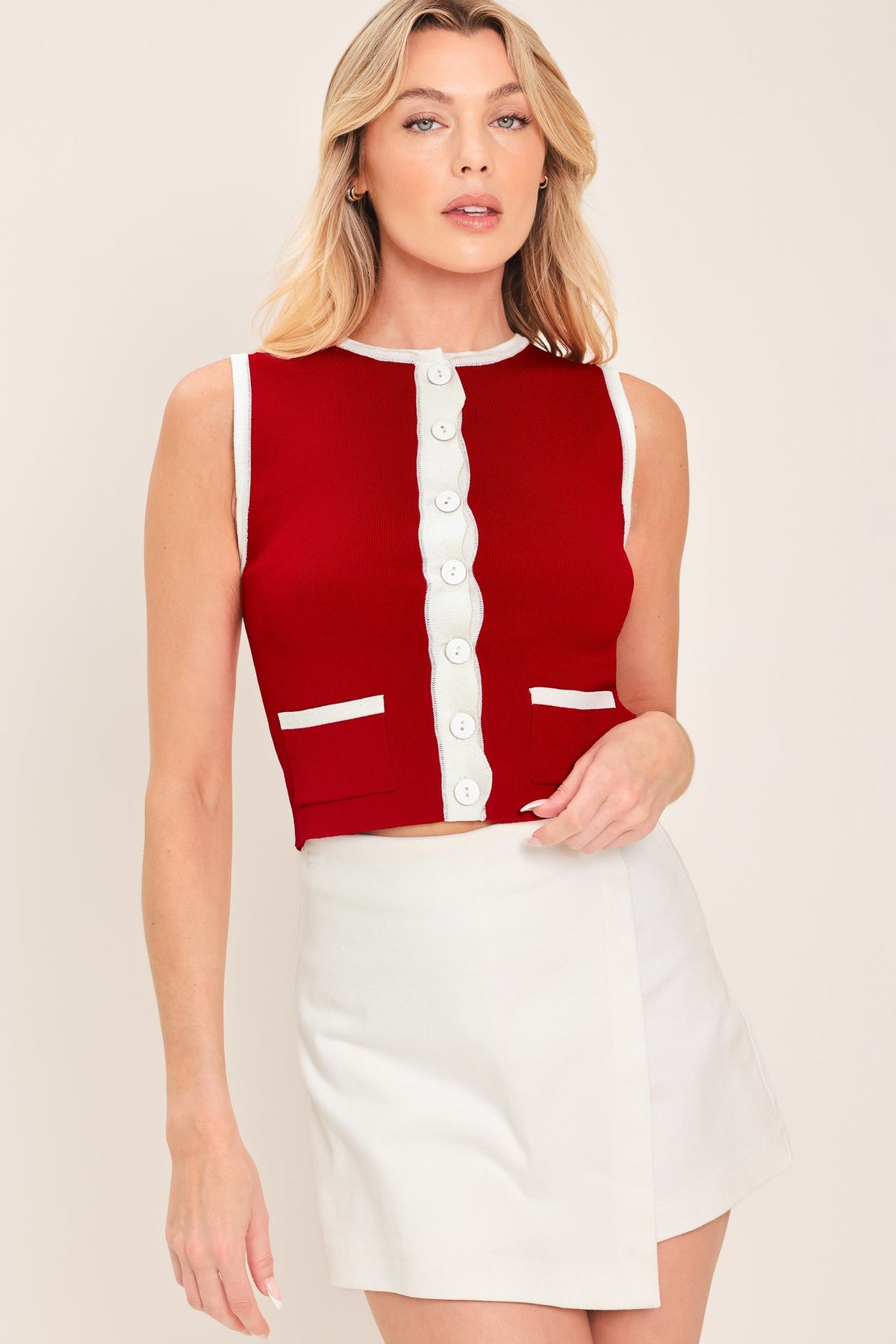 Flying Tomato Cherry Soda Sweater Knit Top - MeeeShop Women's Fashion