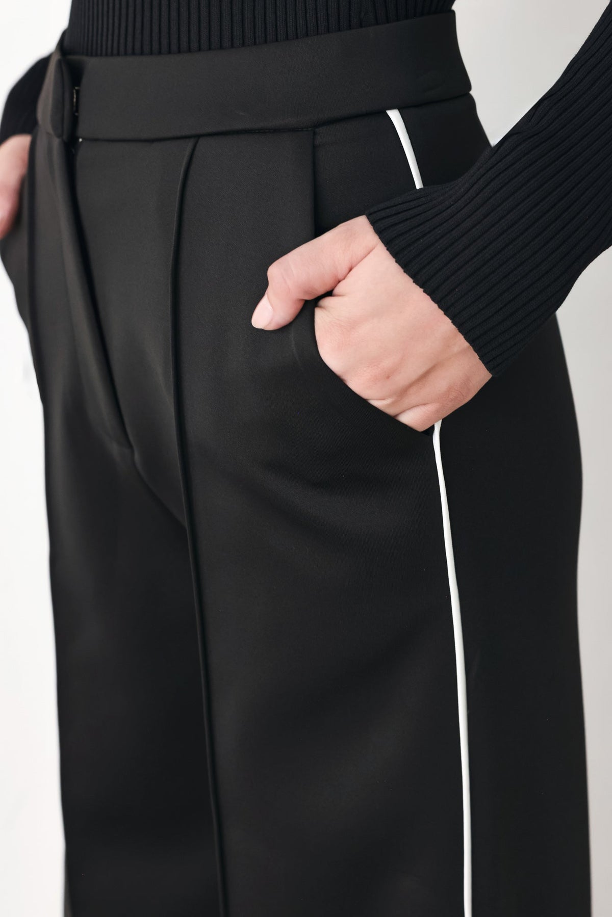 Flying Tomato Chocolate City Stretch Woven Pants in BLACK view 4 - Comfort Stretch - Chocolate Pants Brand (bottom)