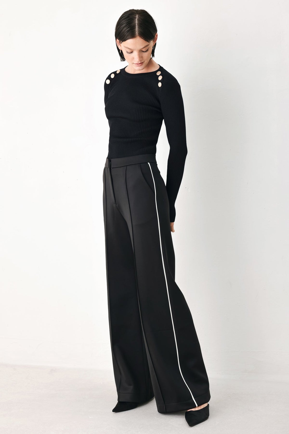 Flying Tomato Chocolate City Stretch Woven Pants in BLACK view 6 - Comfort Stretch - Chocolate Pants Brand (bottom)