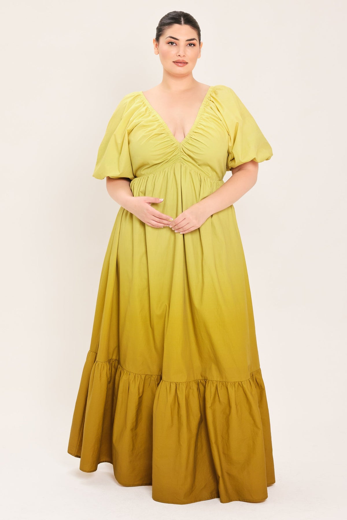 Flying Tomato Citrine Garden Woven Maxi Dress - MeeeShop Women's Fashion