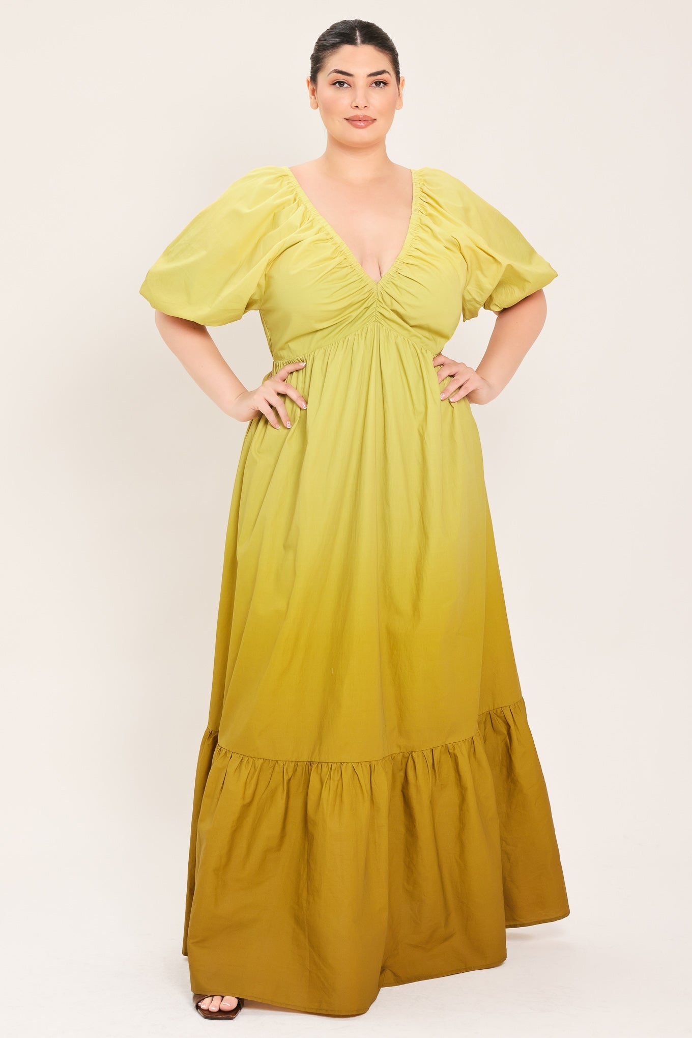 Flying Tomato Citrine Garden Woven Maxi Dress view 10