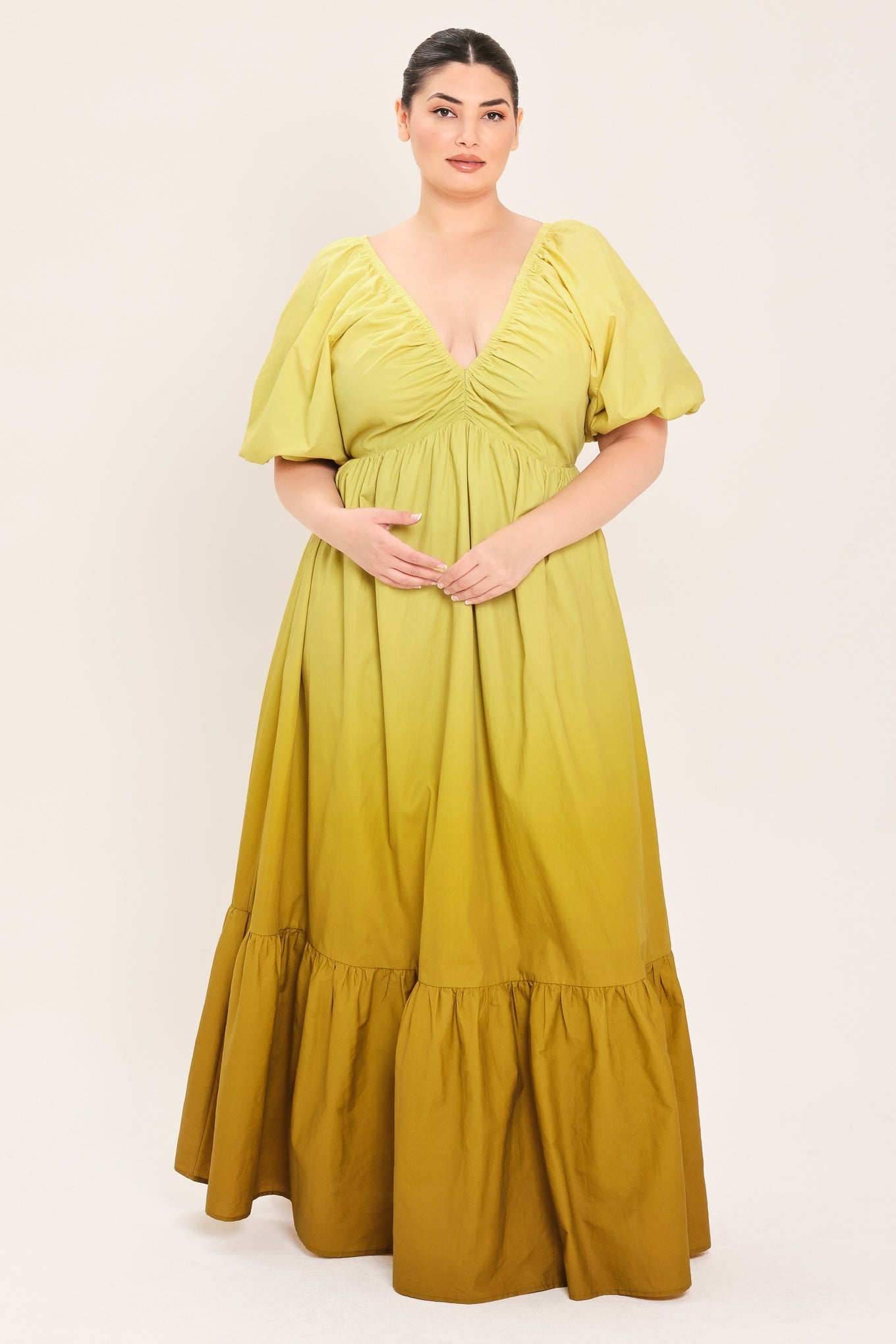 Flying Tomato Citrine Garden Woven Maxi Dress view 9