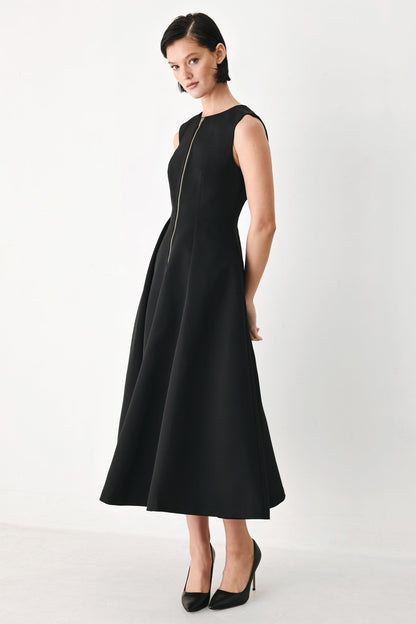 Flying Tomato Clay Modern Sway Woven Midi Dress in DRIED ROSE view 4