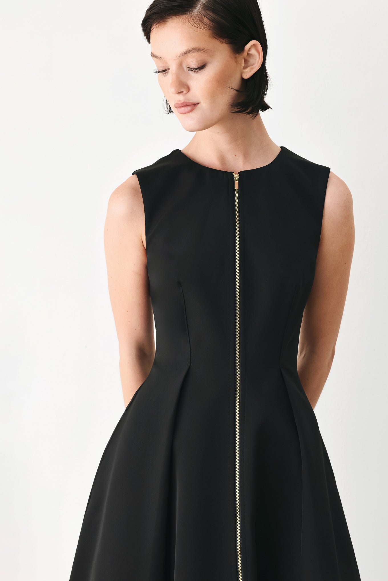 Flying Tomato Clay Modern Sway Woven Midi Dress in DRIED ROSE view 6