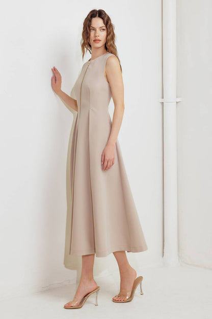 Flying Tomato Clay Modern Sway Woven Midi Dress view 19