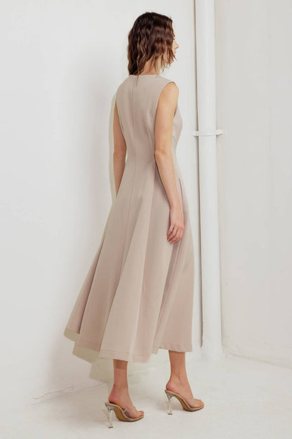 Flying Tomato Clay Modern Sway Woven Midi Dress view 21