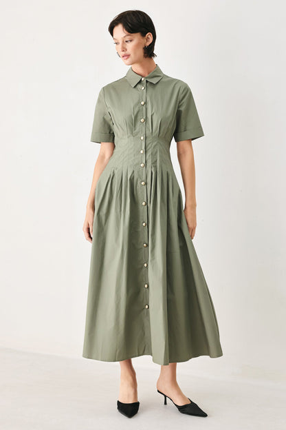 Flying Tomato Countryside Charm Woven Midi Dress in MAUVE view 9 - Country Charm Dress