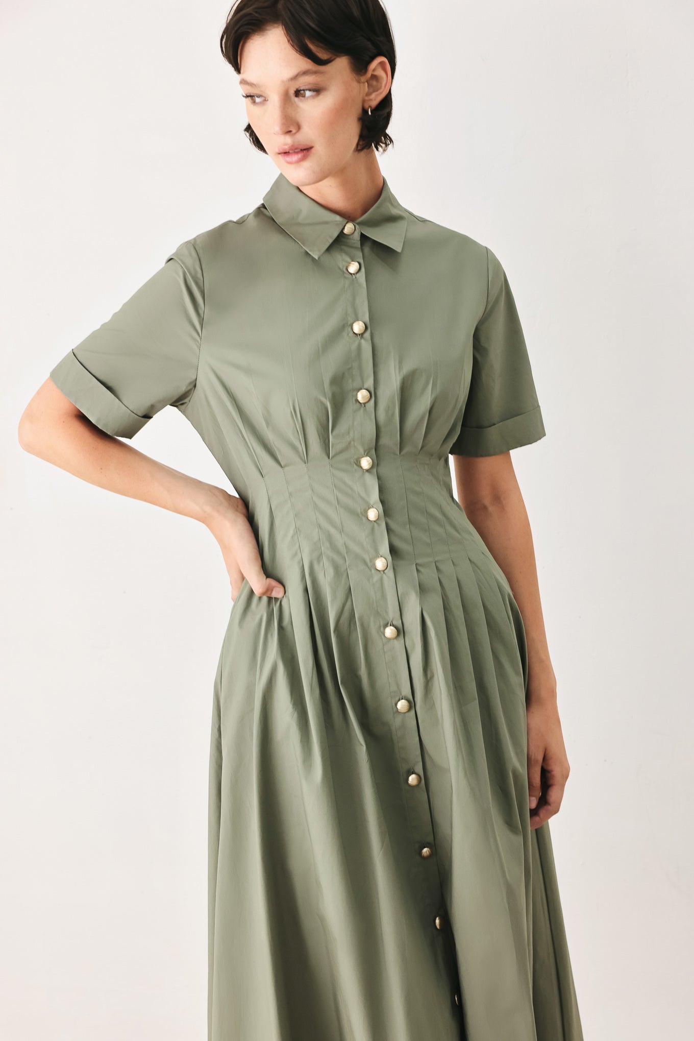 Flying Tomato Countryside Charm Woven Midi Dress view 13 - Country Charm Dress