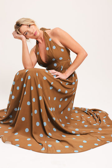 Flying Tomato Dotty Love Woven Midi Dress - MeeeShop Women's Fashion