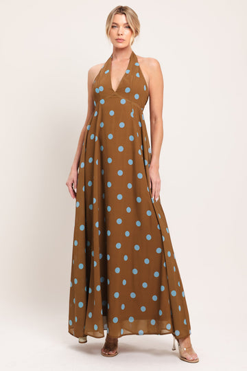 Flying Tomato Dotty Love Woven Midi Dress - MeeeShop Women's Fashion