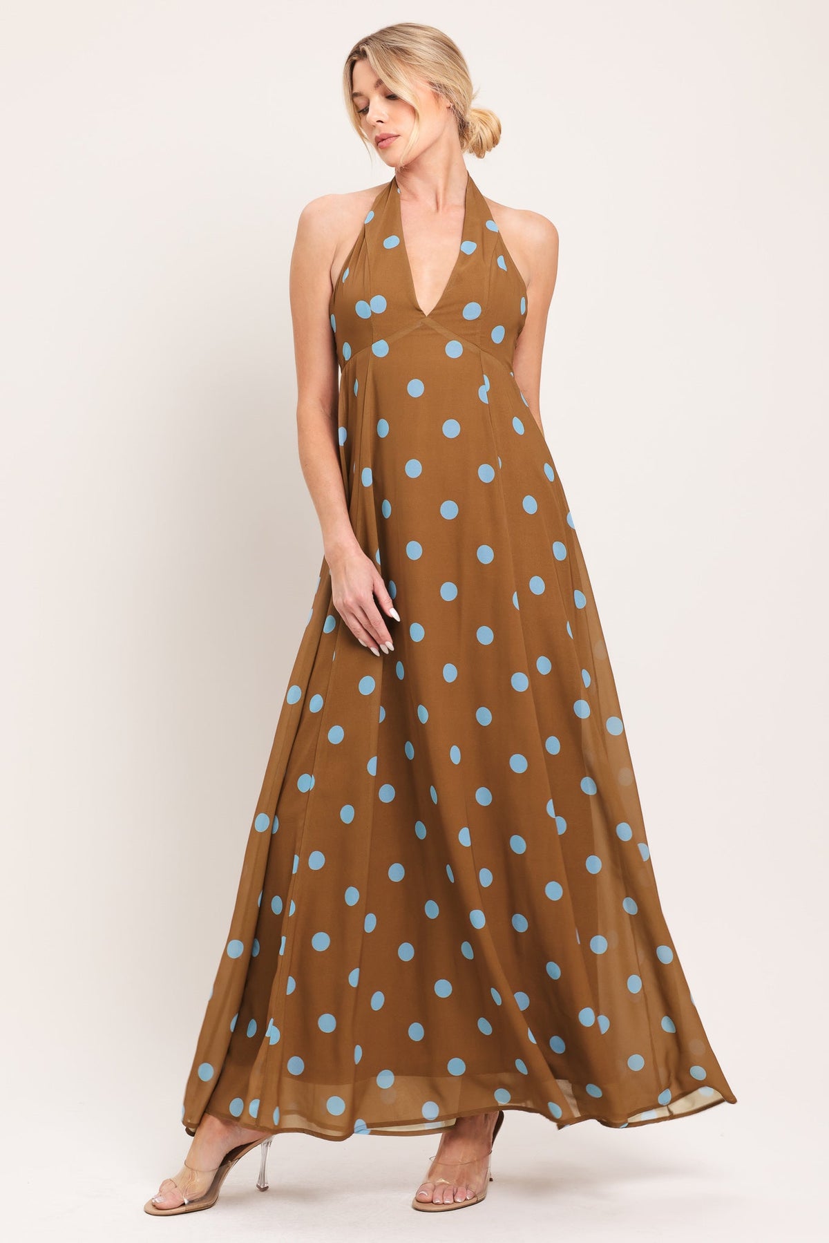 Flying Tomato Dotty Love Woven Midi Dress - MeeeShop Women's Fashion