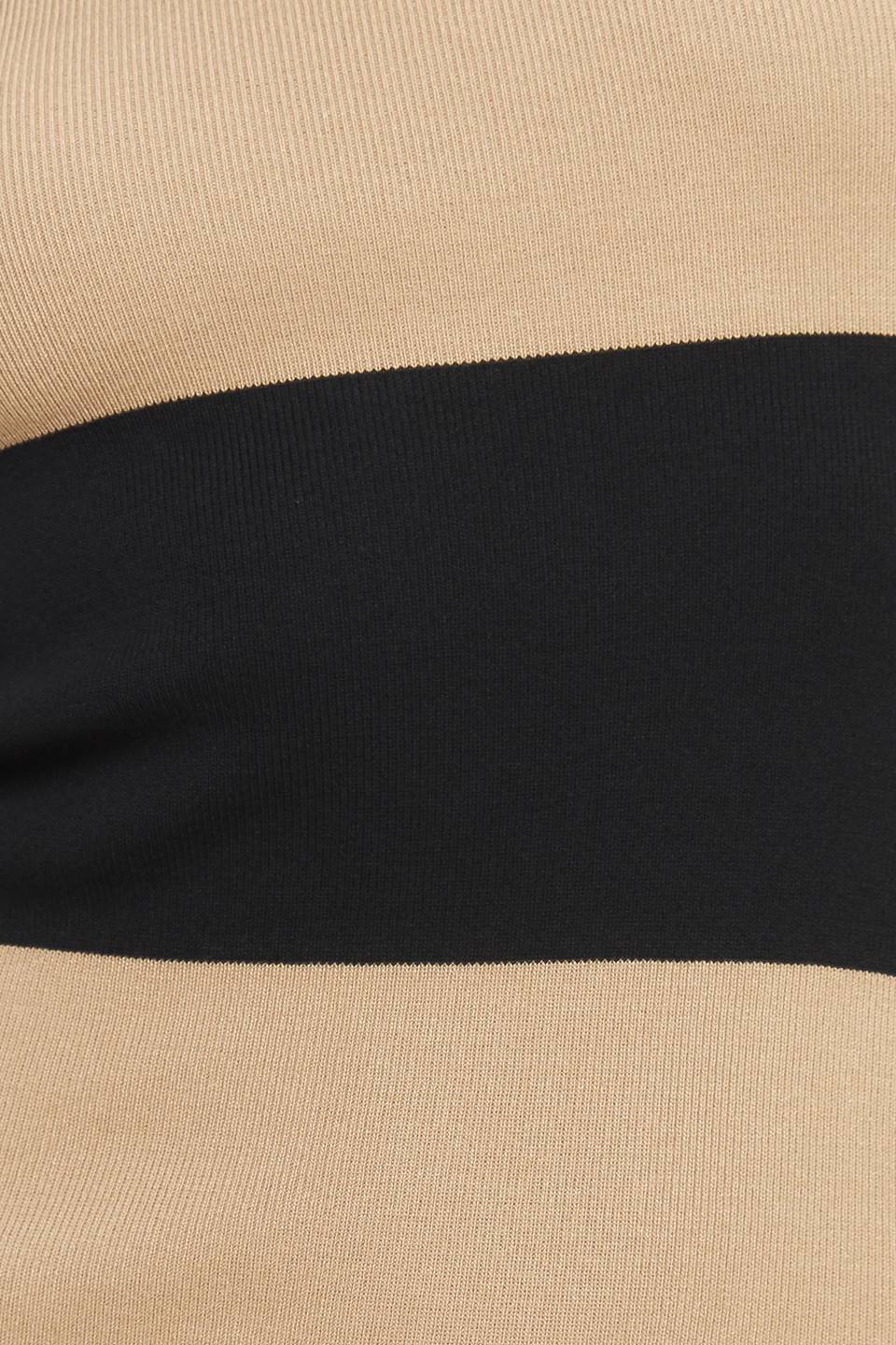 Flying Tomato Espresso & Cream Sweater Knit Midi Dress view 14 - Fall Wardrobe Essential - Dress Sweater