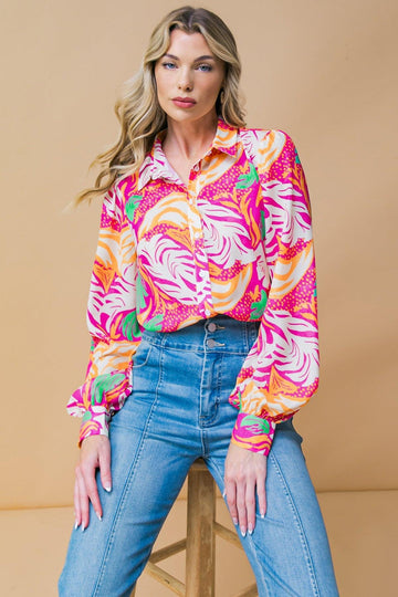 Flying Tomato Esteemed Moment Woven Top - MeeeShop Women's Fashion