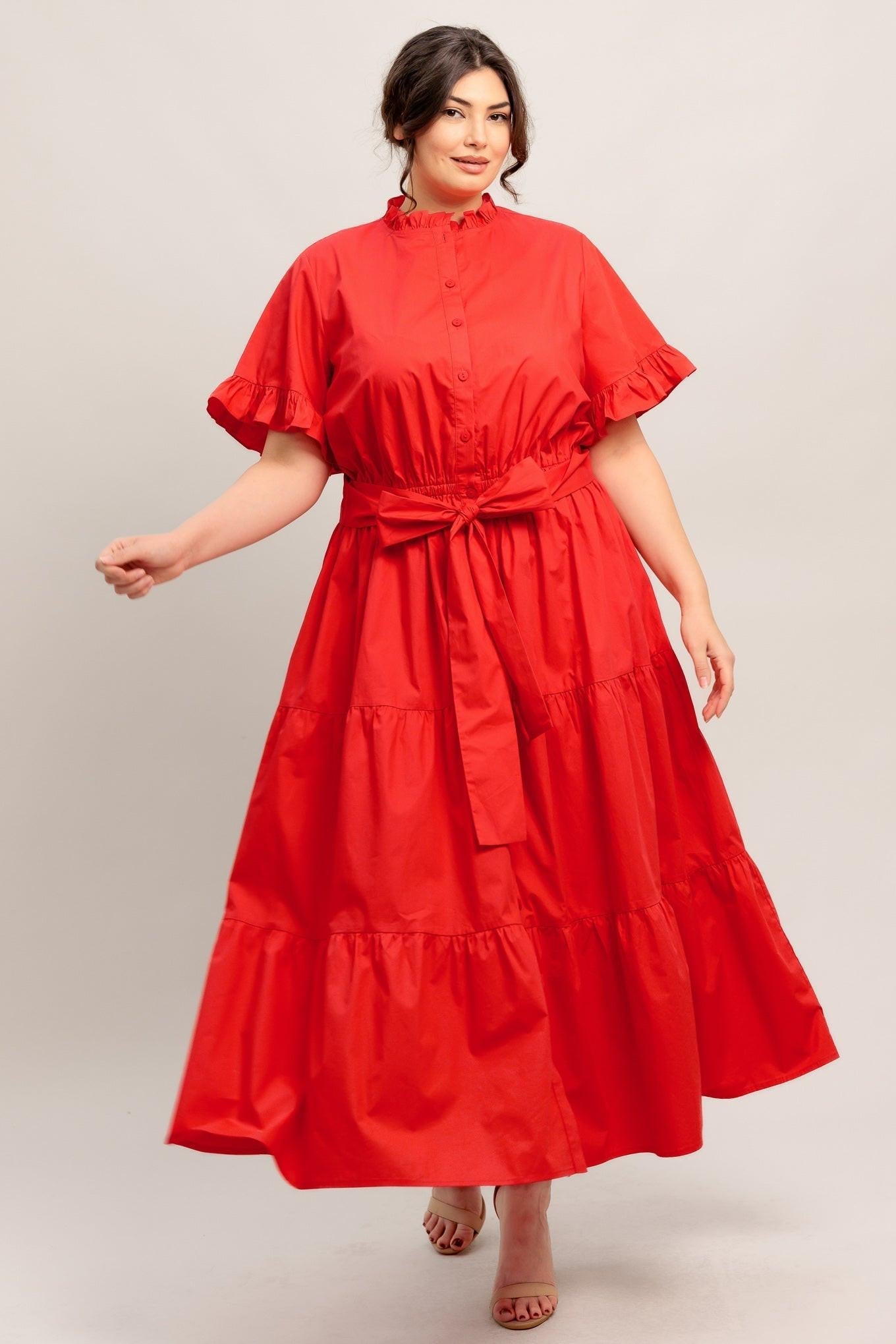 Flying Tomato Feels Like a Compliment Woven Midi Dress view 15 - Feel Like Dressing Up