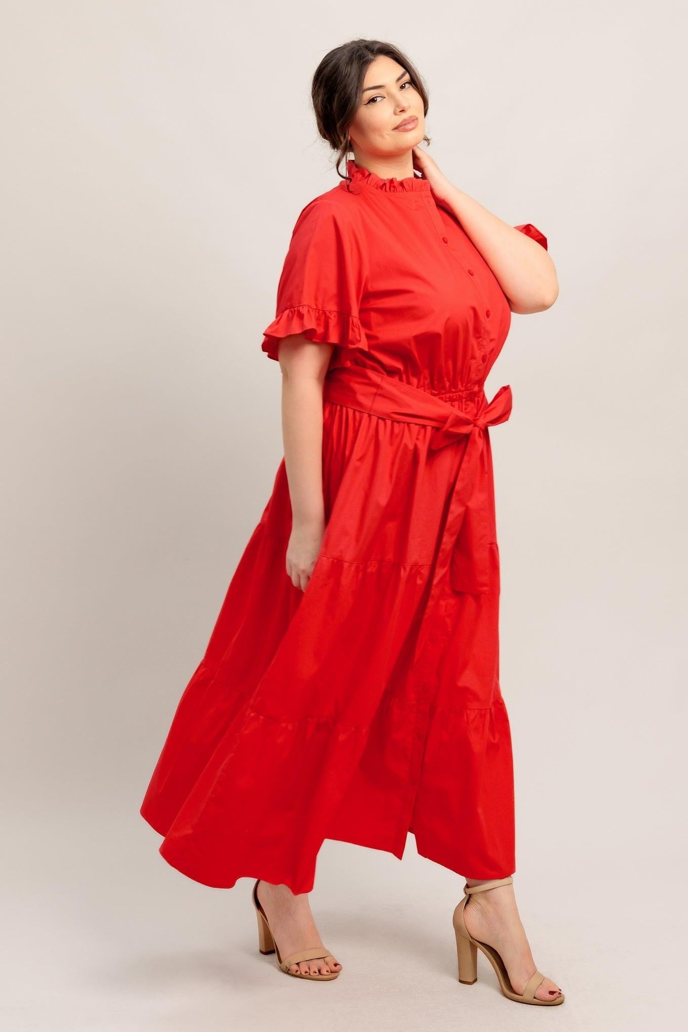 Flying Tomato Feels Like a Compliment Woven Midi Dress view 19 - Feel Like Dressing Up
