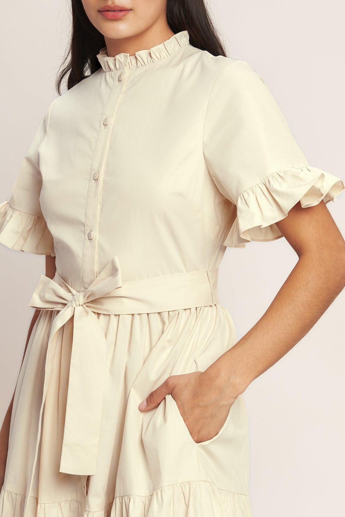 Flying Tomato Feels Like a Compliment Woven Midi Dress - MeeeShop Women's Fashion