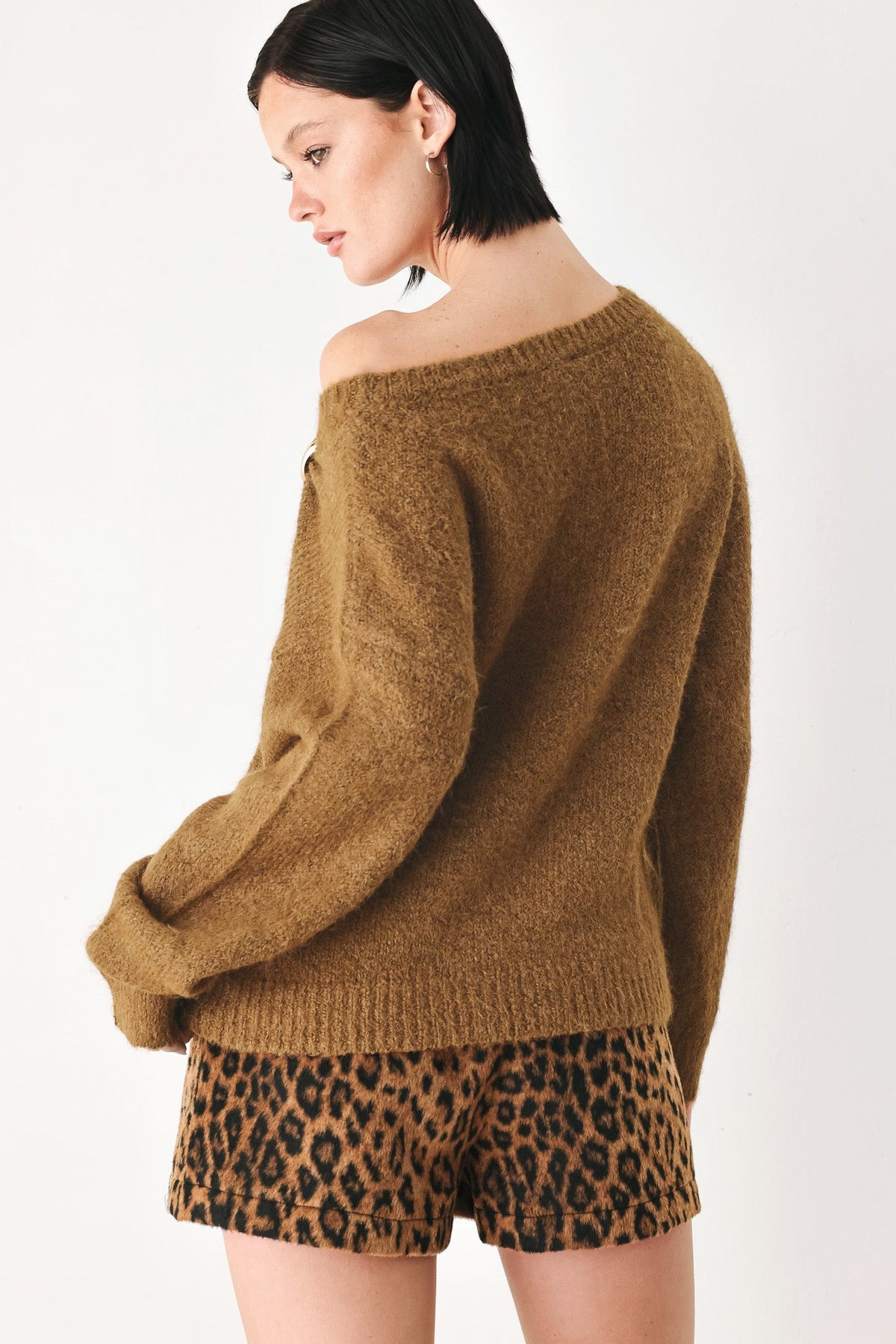 Flying Tomato Fireside Charm Cinched Neck Sweater view 13 - Cinched Sweater (top)