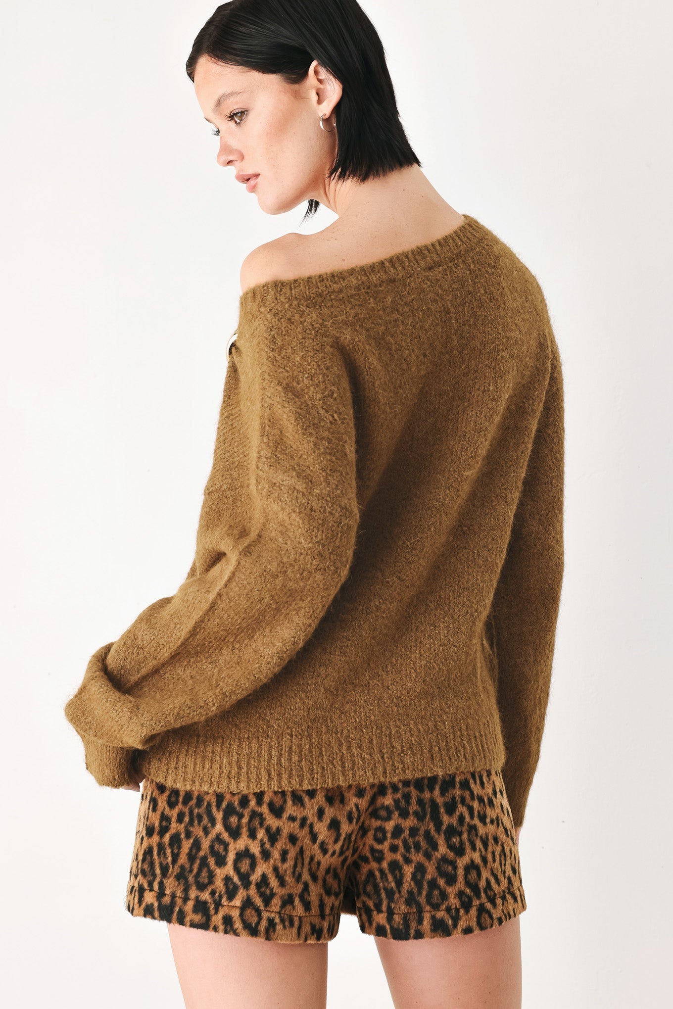 Flying Tomato Fireside Charm Cinched Neck Sweater view 13 - Cinched Sweater (top)