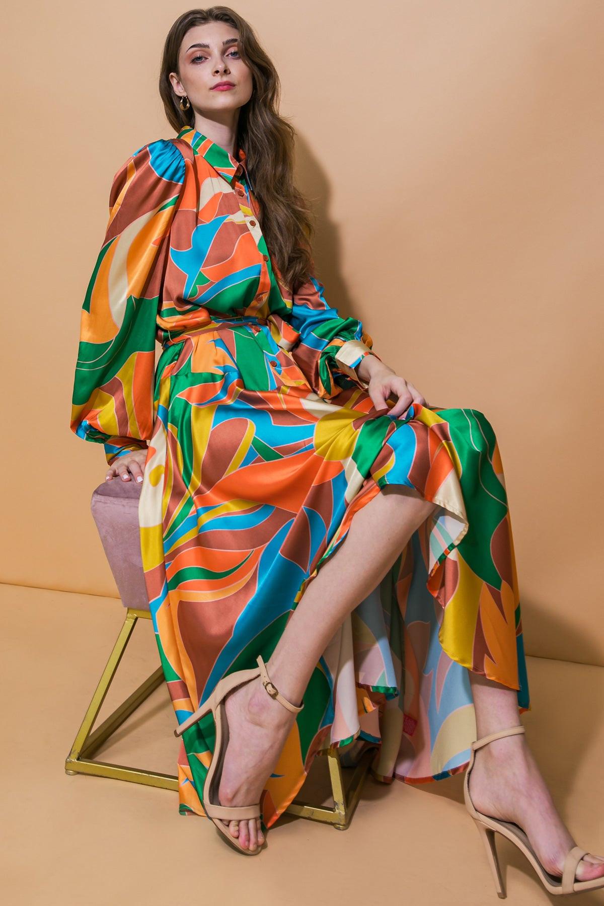 Flying Tomato Focused on Priorities Woven Midi Dress view 10 - Focused Priorities