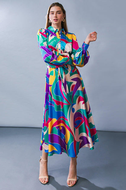 Flying Tomato Focused on Priorities Woven Midi Dress view 7 - Focused Priorities