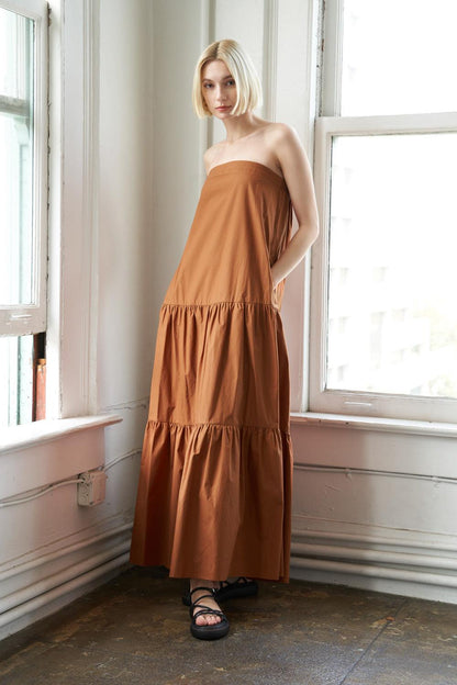 Flying Tomato Girls Just Wanna Have Woven Maxi Dress in BLACK view 2 - Girls Dresses Just Jeans