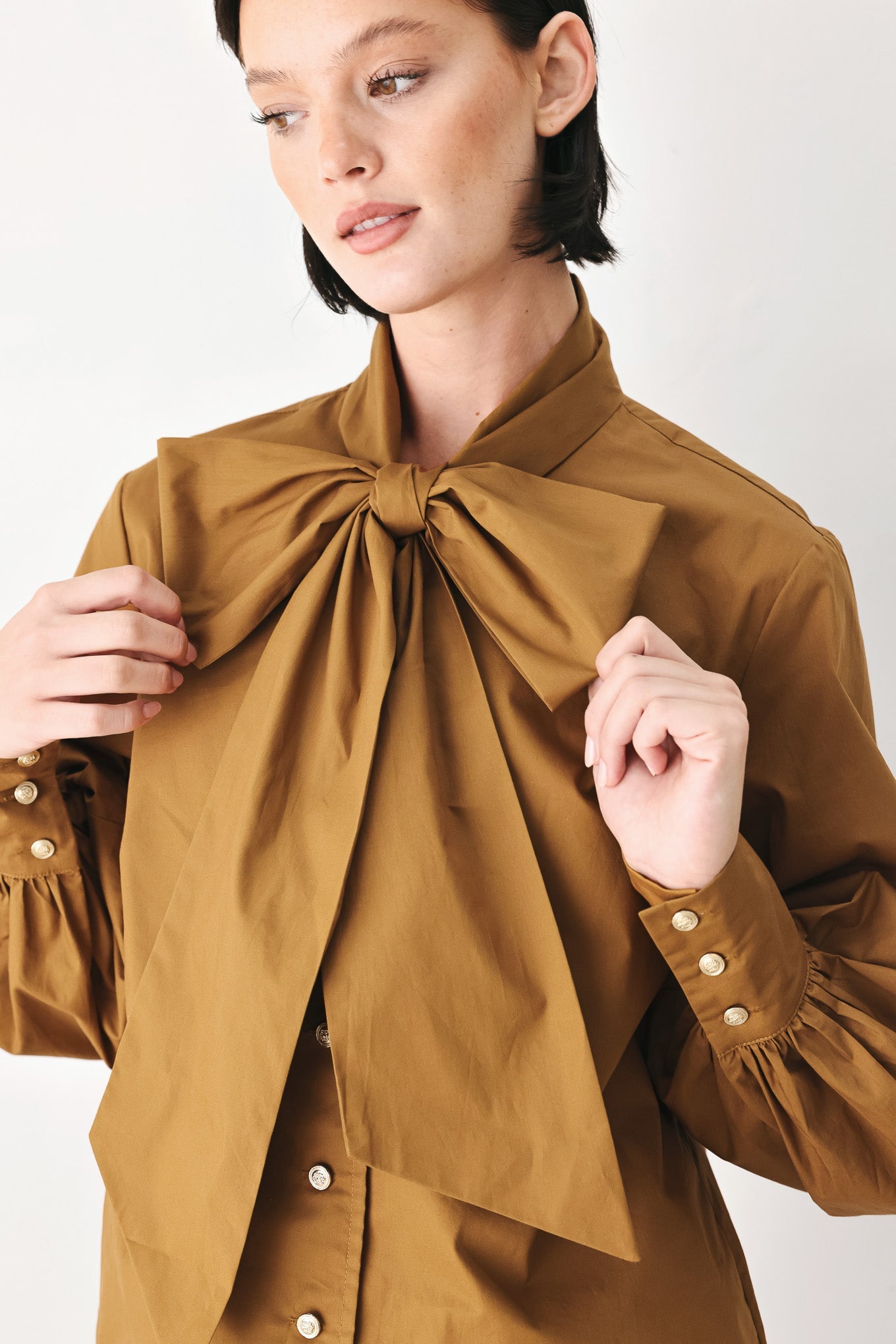 Flying Tomato Golden Brown Cascade Woven Top view 10 - Golden Brown Topaz