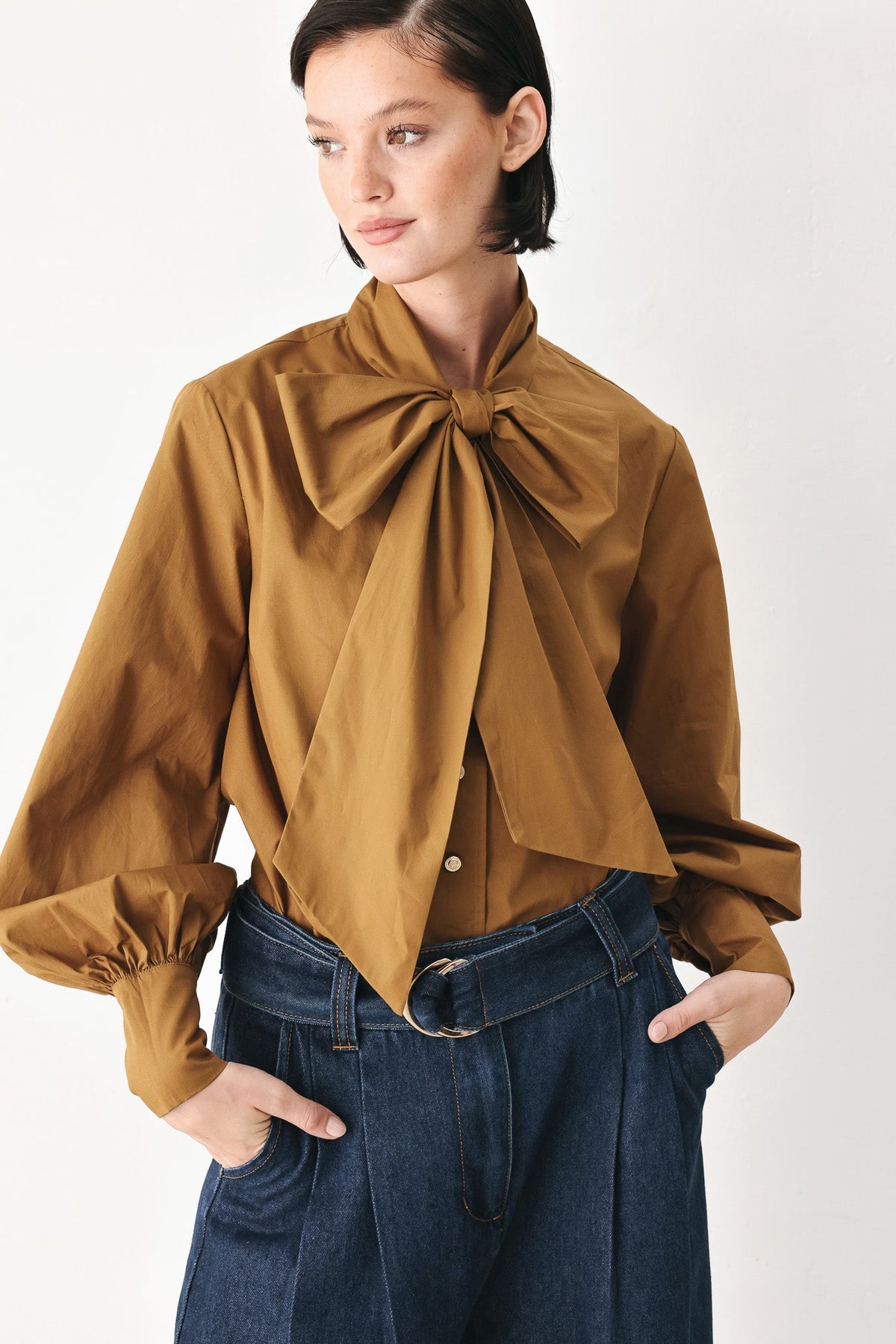 Flying Tomato Golden Brown Cascade Woven Top view 14 - Golden Brown Topaz