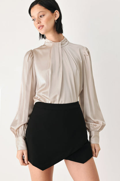Flying Tomato Golden Hour High Neck Blouse view 13 - Golden Hour Shirt (top)