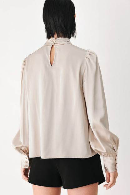 Flying Tomato Golden Hour High Neck Blouse view 14 - Golden Hour Shirt (top)