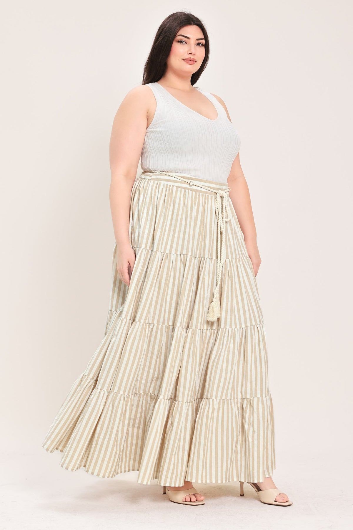 Flying Tomato Hamptons Weekend Woven Maxi Skirt - MeeeShop Women's Fashion