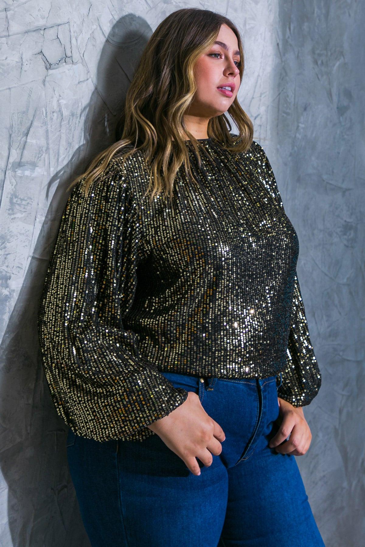 Flying Tomato Hope You Remember Sequin Top in BLACK view 10 - Hope You Best