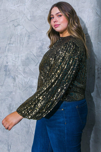 Flying Tomato Hope You Remember Sequin Top in BLACK view 11 - Hope You Best