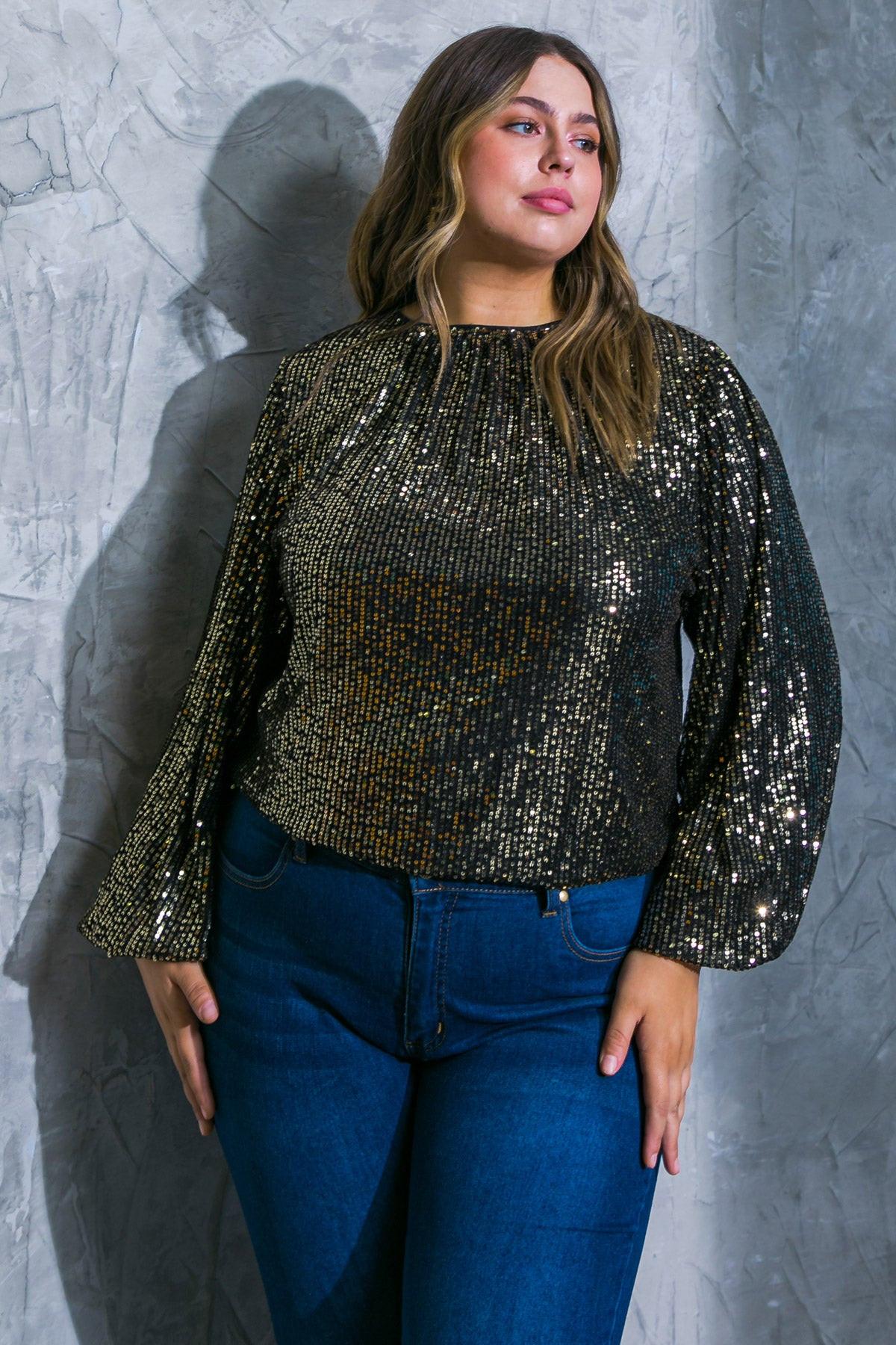 Flying Tomato Hope You Remember Sequin Top in BLACK view 7 - Hope You Best