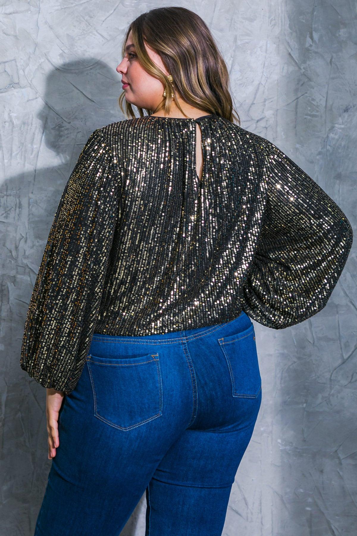 Flying Tomato Hope You Remember Sequin Top in BLACK view 8 - Hope You Best