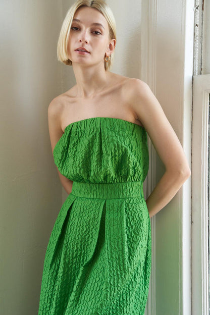 Flying Tomato in Dolly We Trust Woven Midi Dress in WHITE view 3