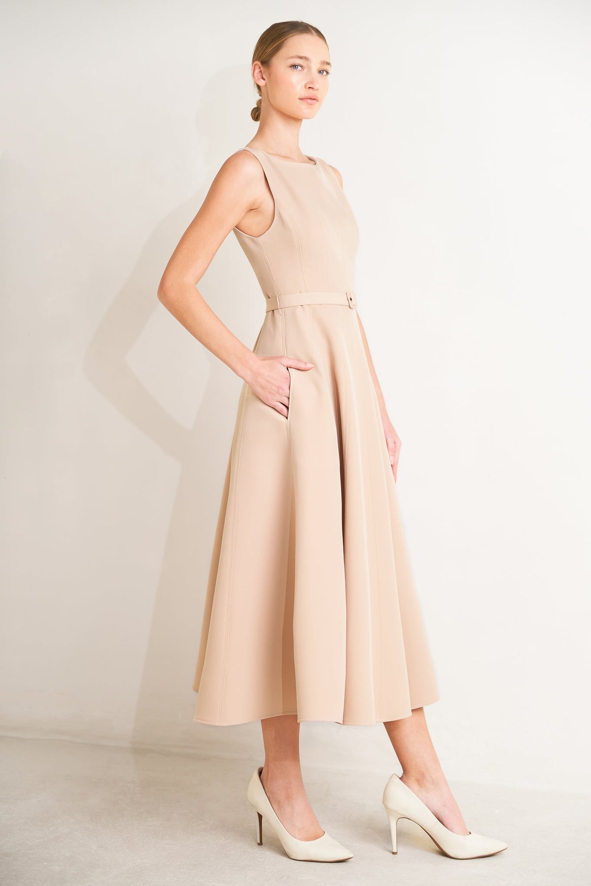 Flying Tomato Living the Dream Woven Midi Dress - MeeeShop Women's Fashion
