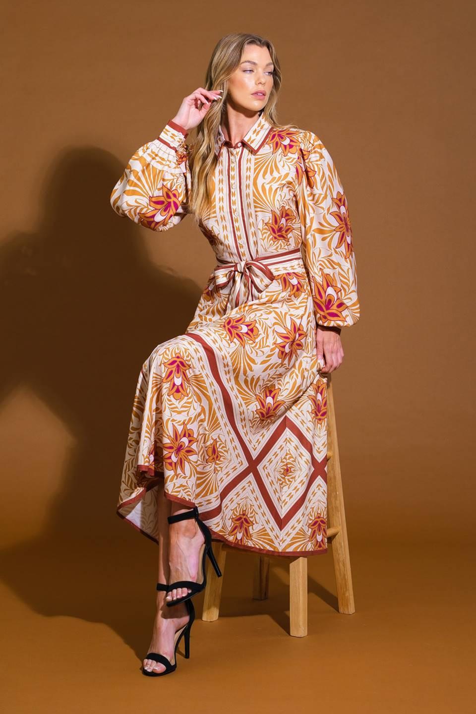 Flying Tomato Love Espresso Woven Midi Dress view 10 - Lov Brown Dress