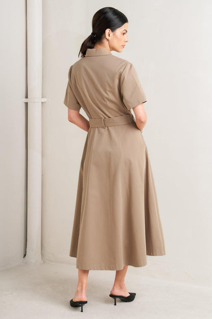 Flying Tomato Lucky Me Woven Midi Dress in SOFT PINK view 27
