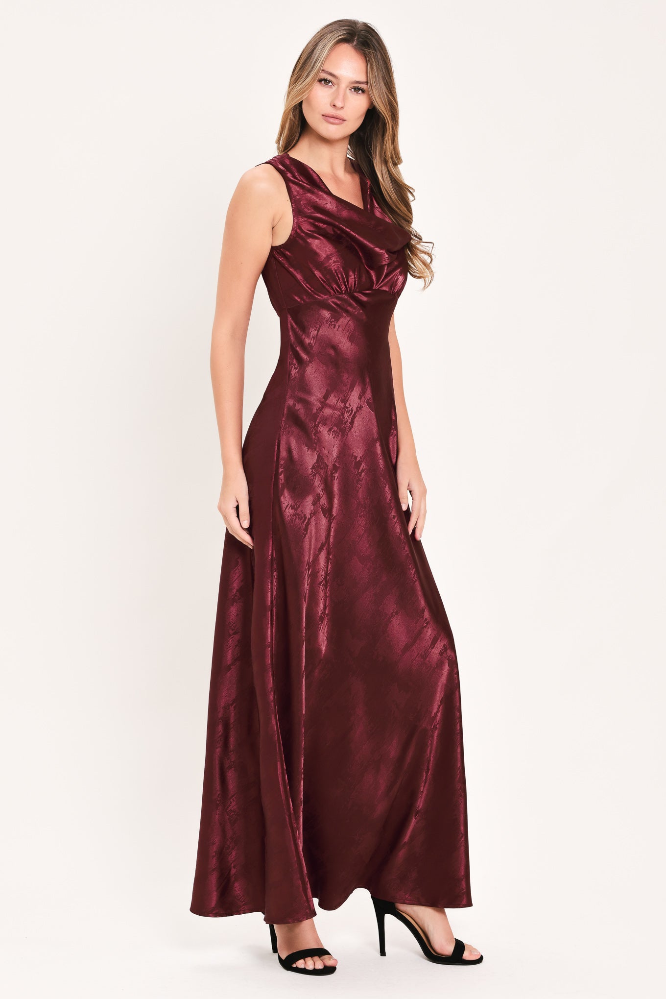 Flying Tomato Luminous Champagne Kiss Woven Maxi Dress view 11