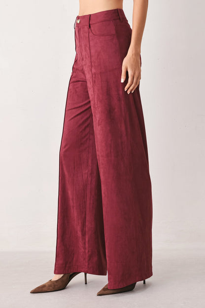 Flying Tomato Midnight Mesa Style Faux Suede Pants view 9 (bottom)