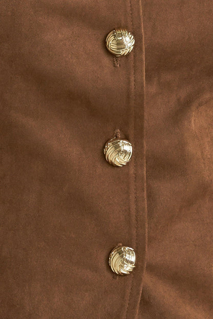 Flying Tomato Midnight Mesa Style Faux Suede Vest view 11 (layer)