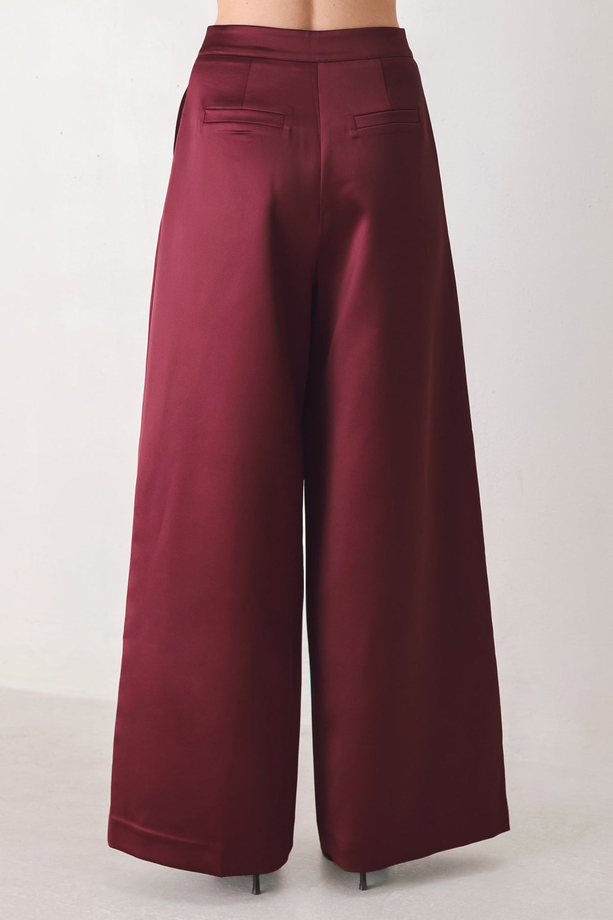 Flying Tomato Modern Noir Black/burgundy Wide-leg Pants view 14 - Neo Noir Pants (bottom)