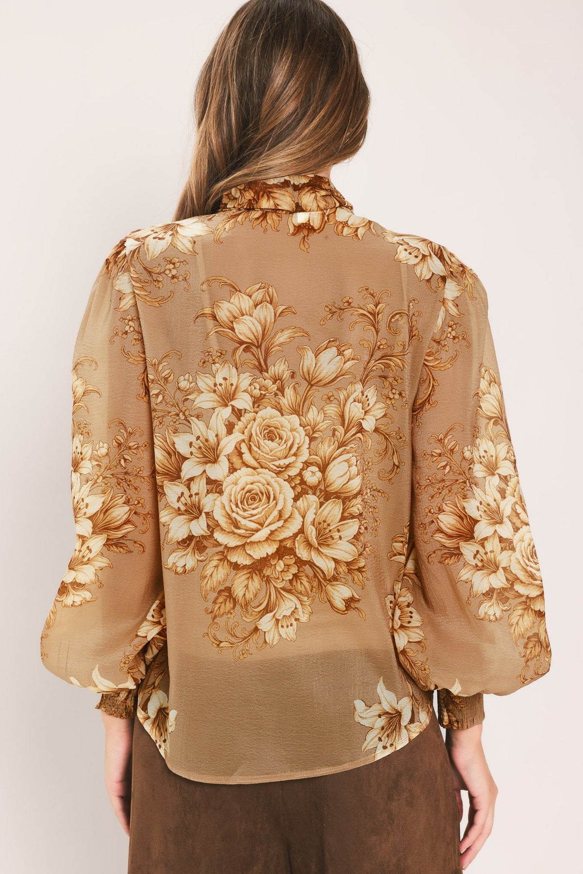 Flying Tomato Moonlit Garden Bow Tie Blouse view 15 - Moonlit Garden Collection (top)
