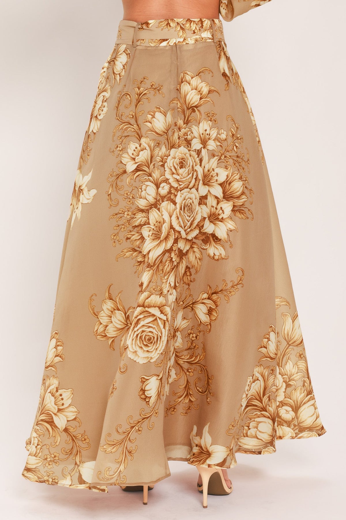 Flying Tomato Moonlit Garden Printed Maxi Skirt view 11 (dress)