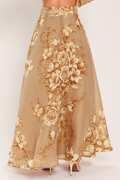 Flying Tomato Moonlit Garden Printed Maxi Skirt view 11 (dress)