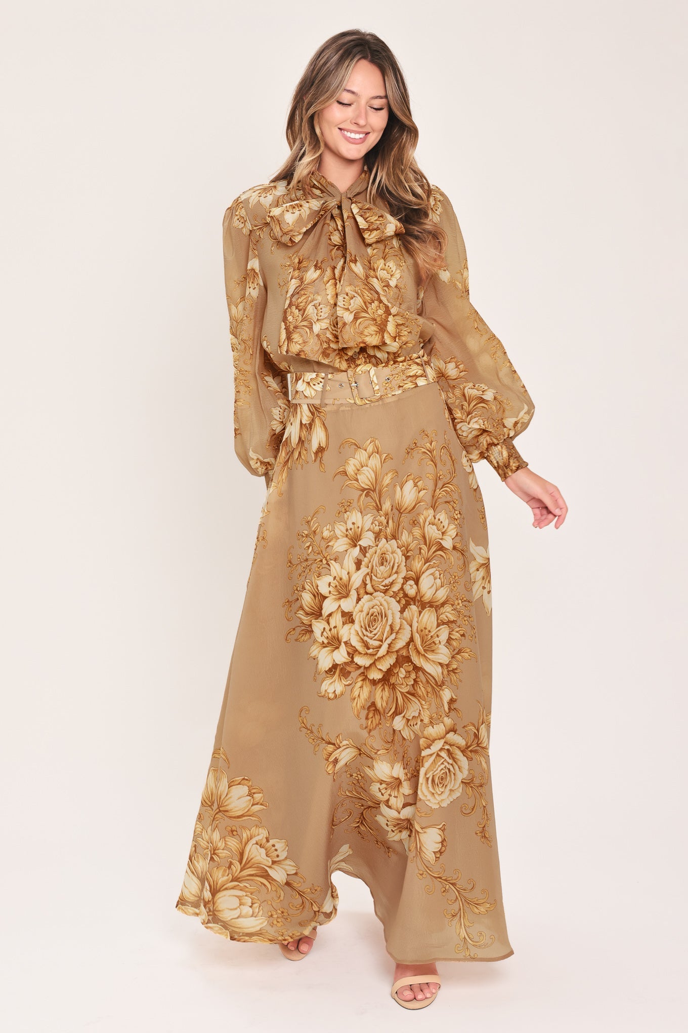 Flying Tomato Moonlit Garden Printed Maxi Skirt view 8 (dress)