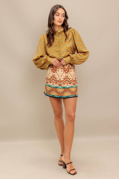 Flying Tomato Moroccan Muse Woven Top view 16